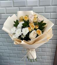 Букет цветов из:  Розы и Хризантемы в Хиславичи