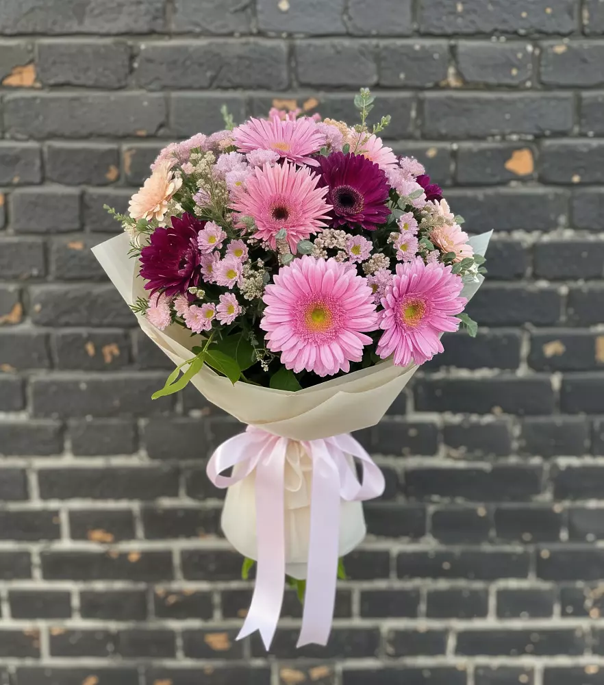Букет цветов из: Герберы и Хризантемы в Хиславичи