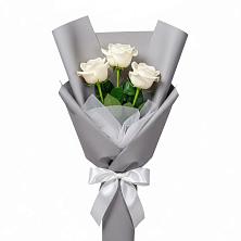 Букет 3 белые розы в Хиславичи