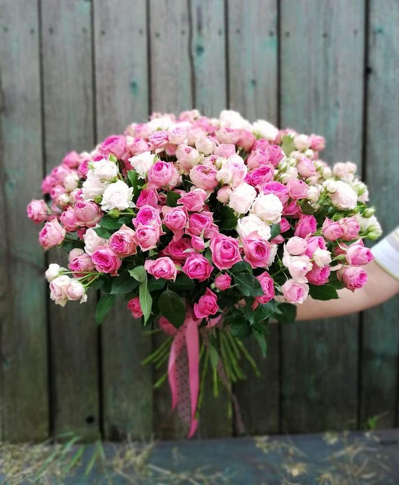 Букет Розовые кустовые розы Натали и Лав Лидия в Хиславичи