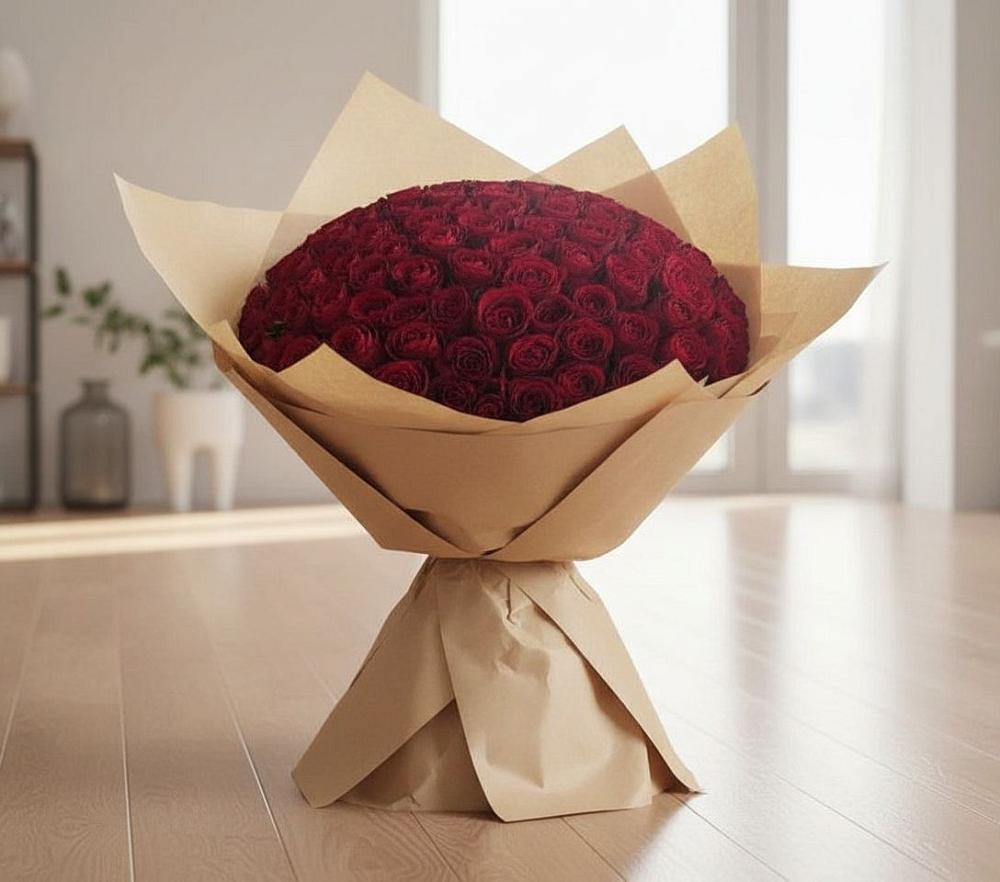 Букет 101 Красная роза в Хиславичи