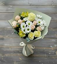 Букет цветов из:  Альстромерии, Розы и Хризантемы #REPLACE_PRED# Хиславичи