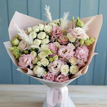 Букет цветов из:  Альстромерии и Розы в Хиславичи